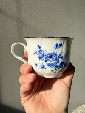 Vintage Blue Rose Fine China Truly Tasteful Teacup